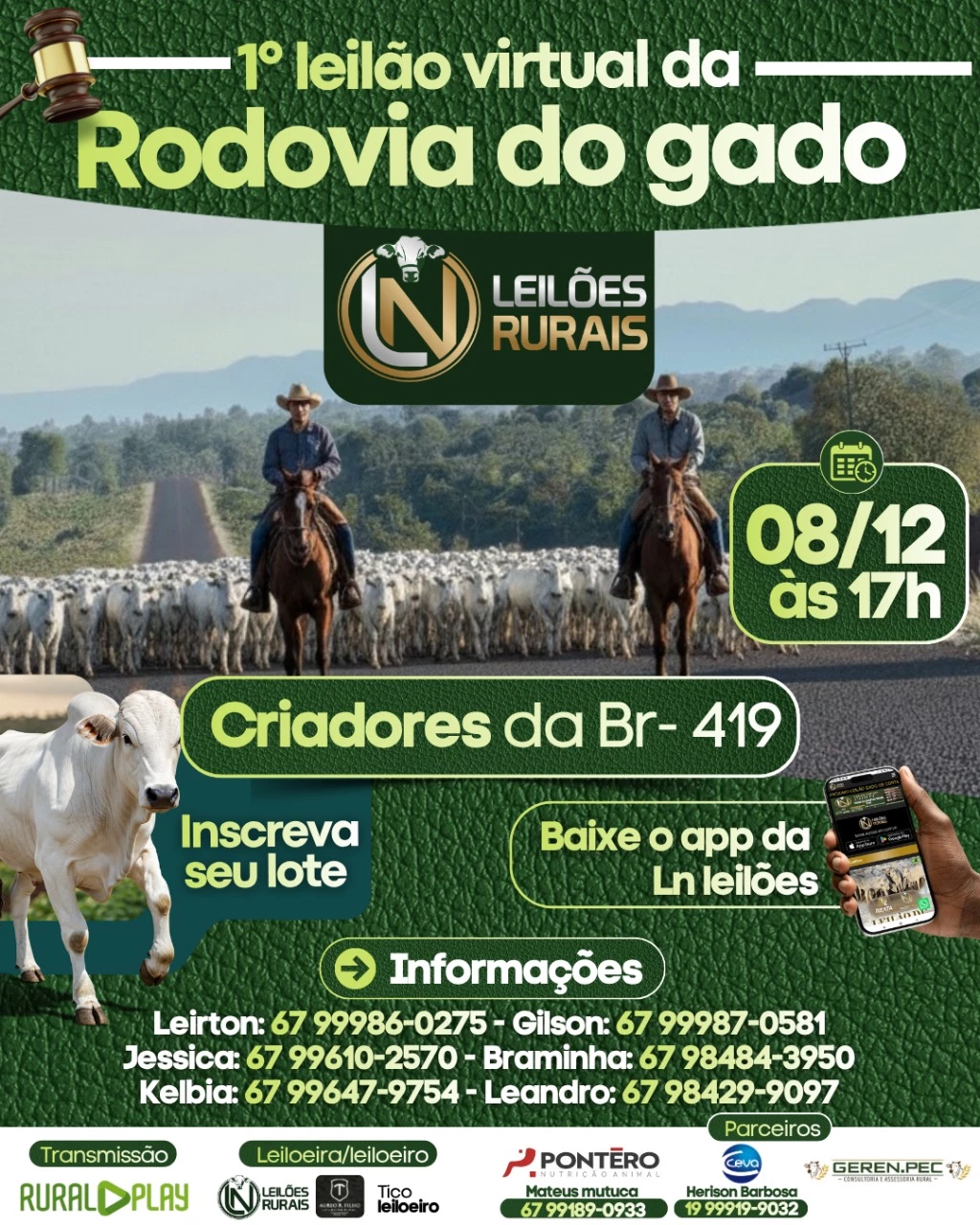1º LEILAO VIRTUAL DA RODOVIA DO GADO